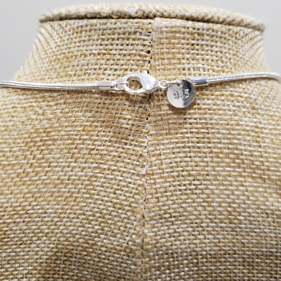 Tiger eye gemstone, 925 silver necklace - Picture 11 of 11